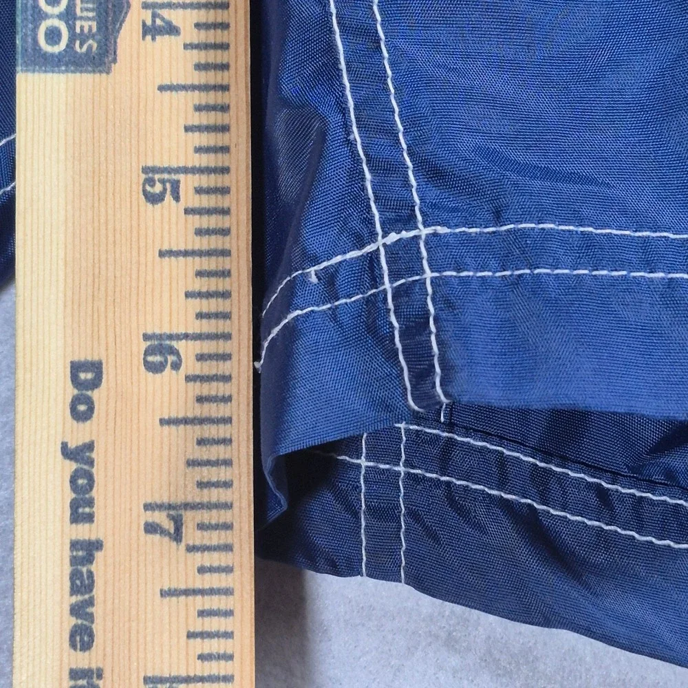 Vintage Nike VB Volleyball Board Shorts Mens Blue Nylon Cargo Swim Y2K 2000s